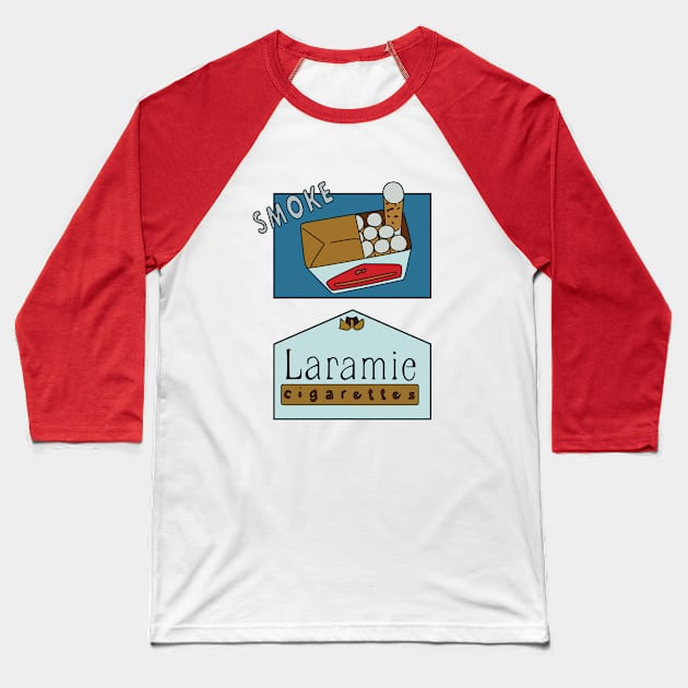 Laramie Cigarettes Ad Baseball T-Shirt by saintpetty